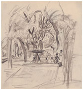 A Cuban Square by Jules Pascin 1917